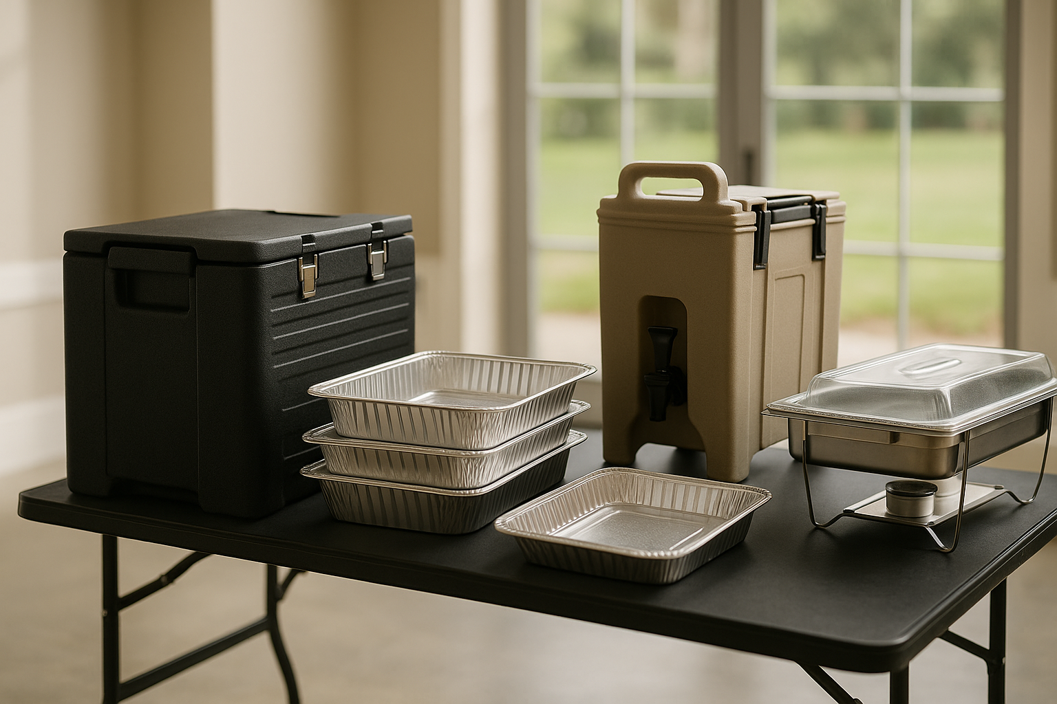 Catering transport and trays